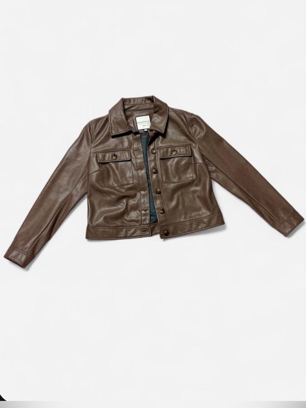 Brown Pleather Jacket